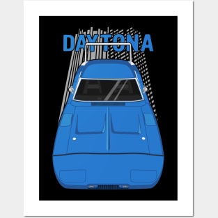 Dodge Charger Daytona 1969 - dark blue Posters and Art